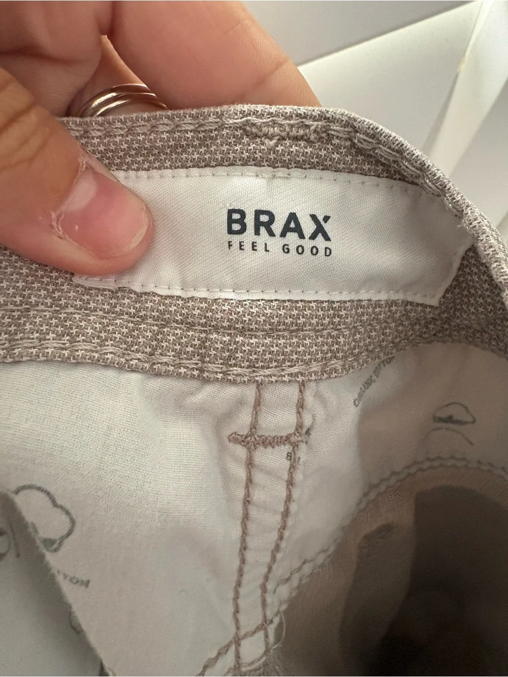 Brax men’s 38 x 34 flat front khaki pants-cooper fancy style-regular fit